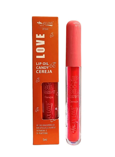 Lip Oil Candy Cereja Max Love 5ml
